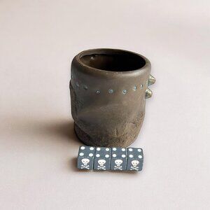 Pirates of the Caribbean Dice Game Replacement Parts Cup (1) And Dice (4) NO BOX